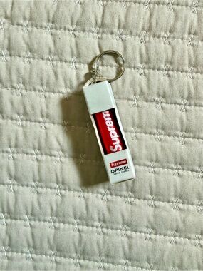 Supreme Red and White Opinel Keychain Money Clip
